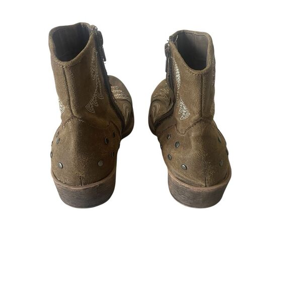 Coconuts by Matisse Brown Suede Leather Studded Western Cowgirl Boots 9 M Cowboy - Picture 5 of 5